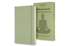 Levně Moleskine Zápisník Passion Wellness Journal - tvrdé desky L, zelený A5, 200 listů