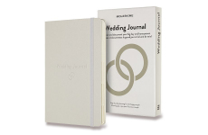 Levně Moleskine Zápisník Passion Wedding Journal - tvrdé desky L, bílý A5, 200 listů