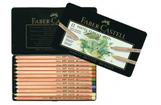 Levně Faber-Castell Umělecké pastely Pitt Pastel plechová krabička 12 ks 112112