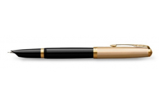 Parker 51 Deluxe Black GT 18K hrot F