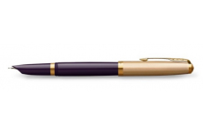 Levně Parker 51 Deluxe Plum GT 18K hrot F