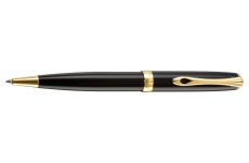 Levně Diplomat D40203040 Excellence A2 Black Lacquer Gold kuličkové pero