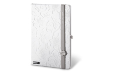 Levně Lanybook Innocent Passion linkovaný zápisník A5 White Grey