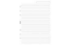Filofax A5 linkovaný papír, bílý, 25 listů