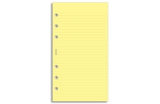 Filofax poznámkový papír linkovaný žlutý náplň osobních diářů 20 listů