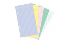 Filofax papír linkovaný i nelinkovaný,5 barev, 100 listů  - Osobní