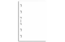 Filofax Poznámkový papír, čistý, bílý, 30 listů náplň kapesních diářů formát A7