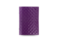 Filofax Domino Luxe A6 týdenní 2024 fialový