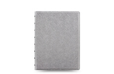 Levně Filofax Saffiano Metallic silver A5 zápisník