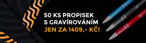 Luxusni-pera.cz - Kovové propisky s gravírováním 50 ks